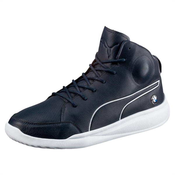 BMW Motorsport Casual Mid Men's High Tops, Team Blue-Puma White, extralarge-IND