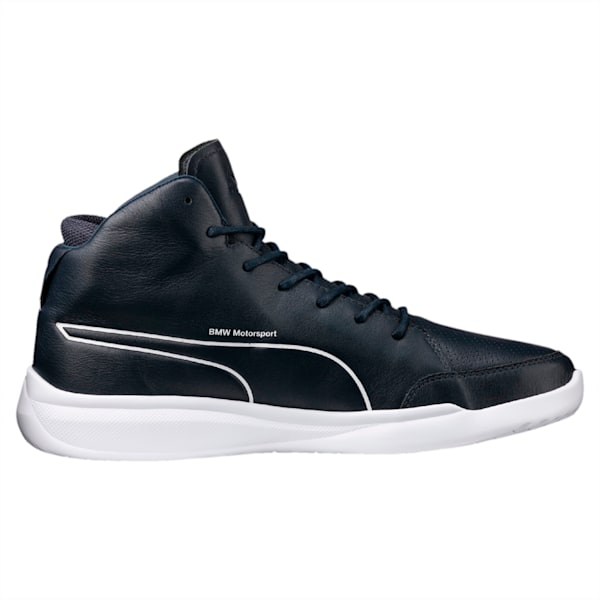 BMW Motorsport Casual Mid Men's High Tops, Team Blue-Puma White, extralarge-IND