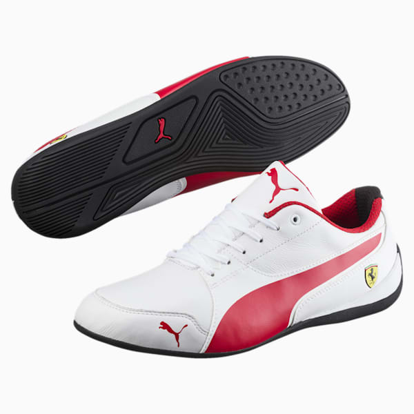 SF Drift Cat 7 Unisex Shoes, Puma White-Rosso Corsa-Black, extralarge