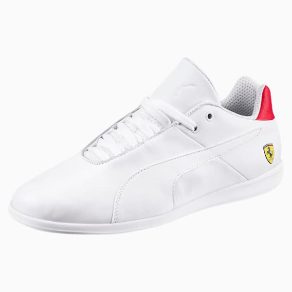 SF Future Cat Casual Unisex Shoes, Puma White-Wht-Rosso Corsa, extralarge-IND