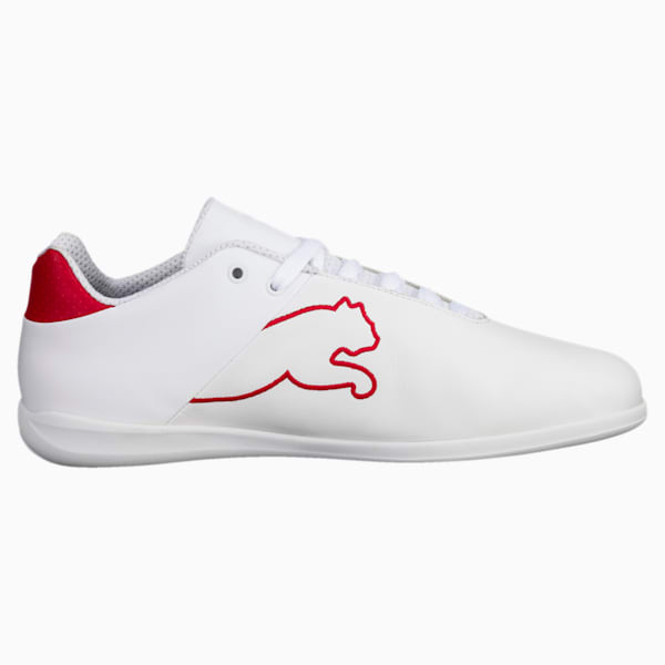 SF Future Cat Casual Unisex Shoes, Puma White-Wht-Rosso Corsa, extralarge-IND