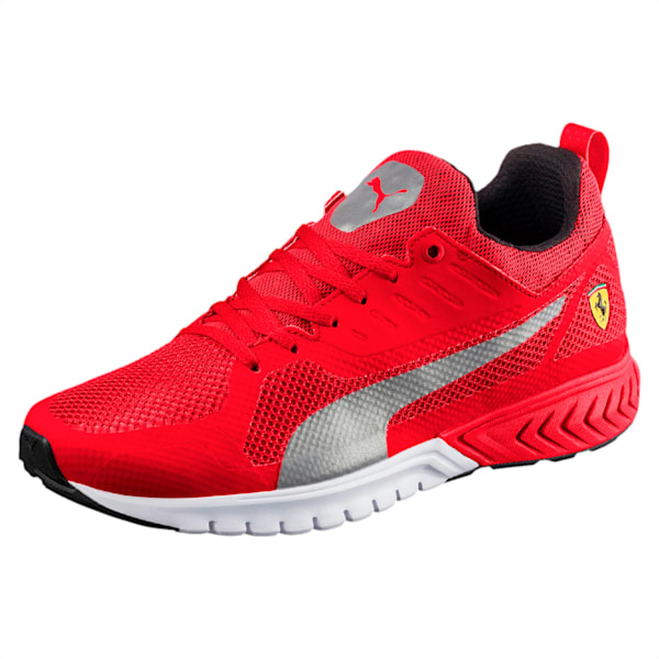 SF Pitlane Dual Ignite Unisex Shoes, Rosso Corsa-Silver-White, extralarge-IND