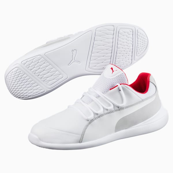 Scuderia Ferrari Evo Cat Men's Shoes, Puma White-Puma White-Puma White, extralarge-IND