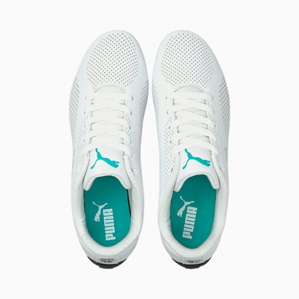 MERCEDES AMG PETRONAS Drift Cat Ultra Training Shoes, Puma White-Spectra Green-Puma Black, extralarge