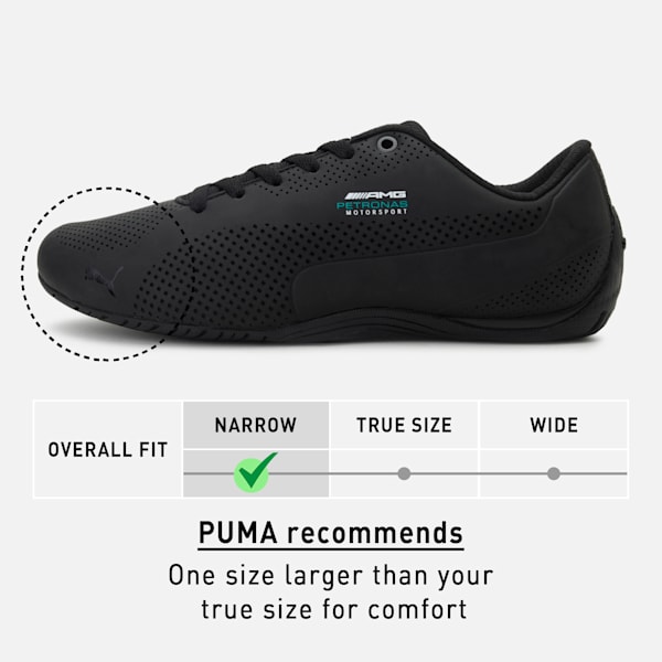 Mercedes Drift Cat Ultra Shoes, Puma Black-Dark Shadow-Puma Black, extralarge-IND