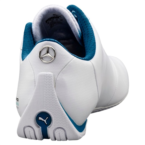 Mercedes Future Cat Unisex Shoes, Puma White-Blue Coral, extralarge-IND
