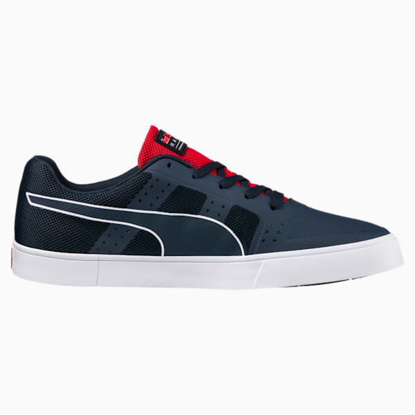 Red Bull Racing Wings Vulc Shoes, Total Eclipse-Puma White-Chinese Red, extralarge