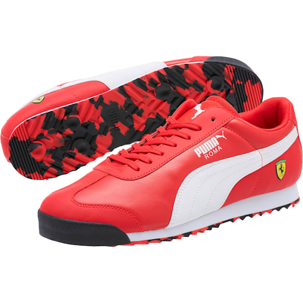 Scuderia Ferrari Roma Men’s Sneakers, Rosso Corsa-Puma White, extralarge