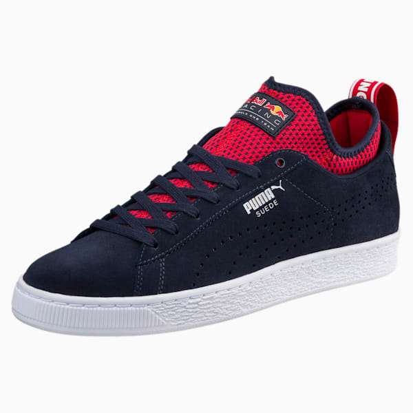 Red Bull Racing Suede Sneakers, NIGHT SKY-Freesia-Chinese Red, extralarge