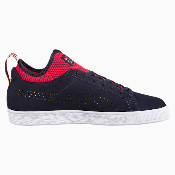 Red Bull Racing Suede Sneakers, NIGHT SKY-Freesia-Chinese Red, extralarge