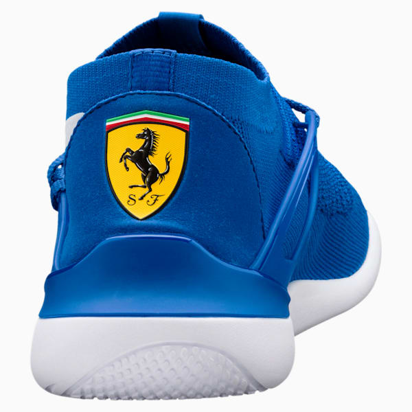 Scuderia Ferrari Evo Cat Sock Lace Sneakers, Turkish Sea-Puma White-Puma White, extralarge