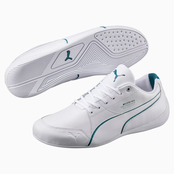 Mercedes AMG Petronas Motorsport Drift Cat 7 Men's Shoes, Puma White-Puma White, extralarge