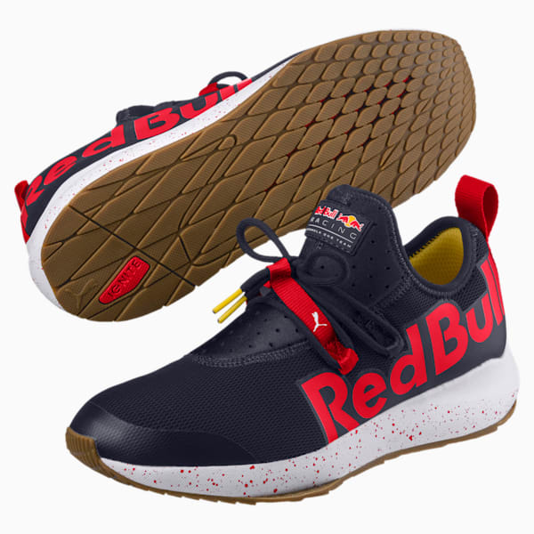 Puma Men's Red Bull Racing Evo Total Eclipse / Chinese White Ankle-High  Running Shoe - 11M 
