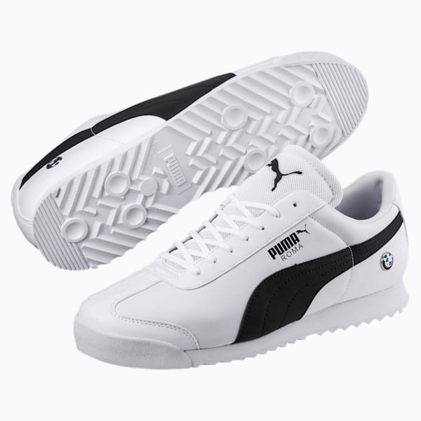 BMW M Motorsport Roma Men’s Sneakers, Puma White-Anthracite, extralarge