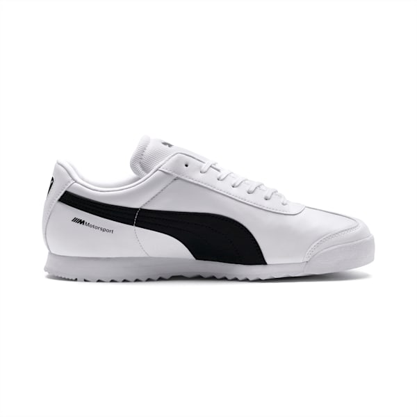 BMW M Motorsport Roma Men’s Sneakers, Puma White-Anthracite, extralarge