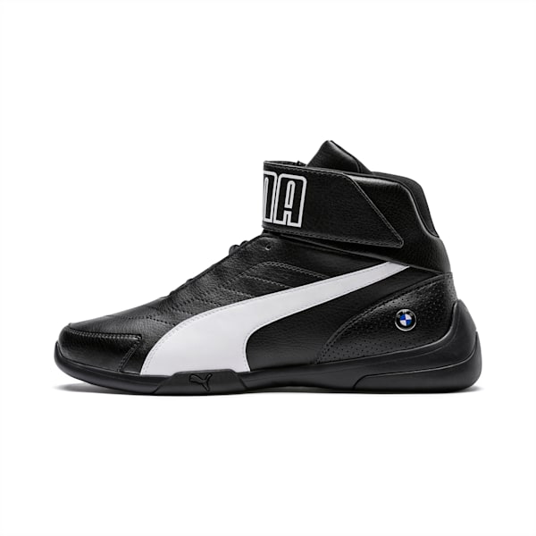 BMW M Motorsport Kart Cat III Mid Men's Shoes, Anthracite-Puma White