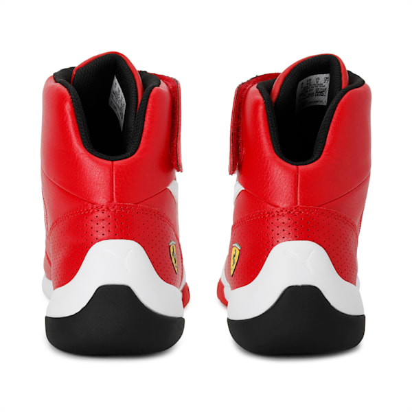 Ferrari Kart Cat Mid Men's Sneakers, Rosso Corsa-Puma White, extralarge-IND