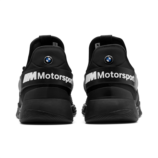 BMW M Motorsport HYBRID Men's Running Shoes, Black-Black-White, extralarge