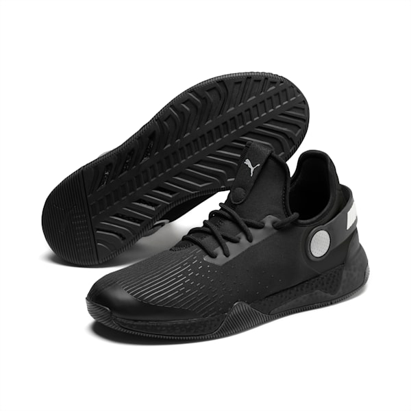 BMW M Motorsport HYBRID Men's Running Shoes, Black-Black-White, extralarge