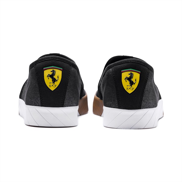 Scuderia Ferrari Men’s Slip-On Track Shoes, Puma Black-Puma Black, extralarge