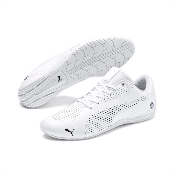 BMW M Motorsport Drift Cat Ultra 5 II Unisex Sneakers, Puma White-Puma Black, extralarge-IND