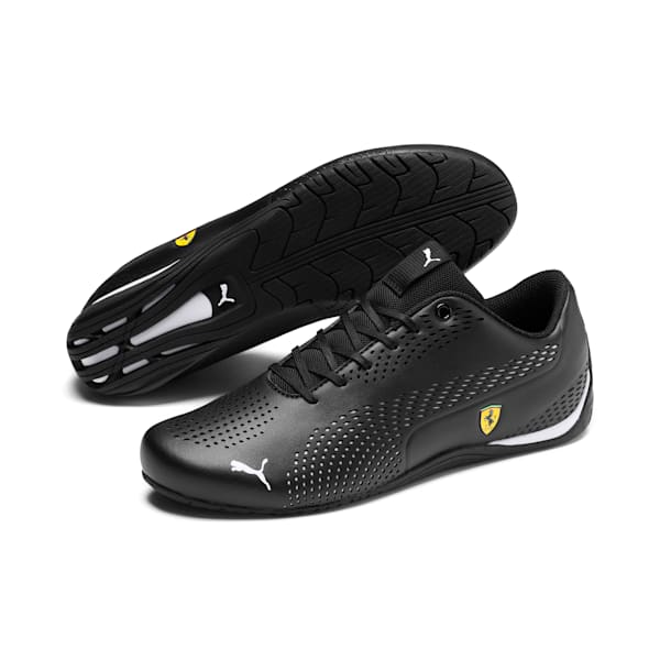 Scuderia Ferrari Drift Cat 5 Ultra II Unisex Sneakers, Puma Black-Puma White, extralarge