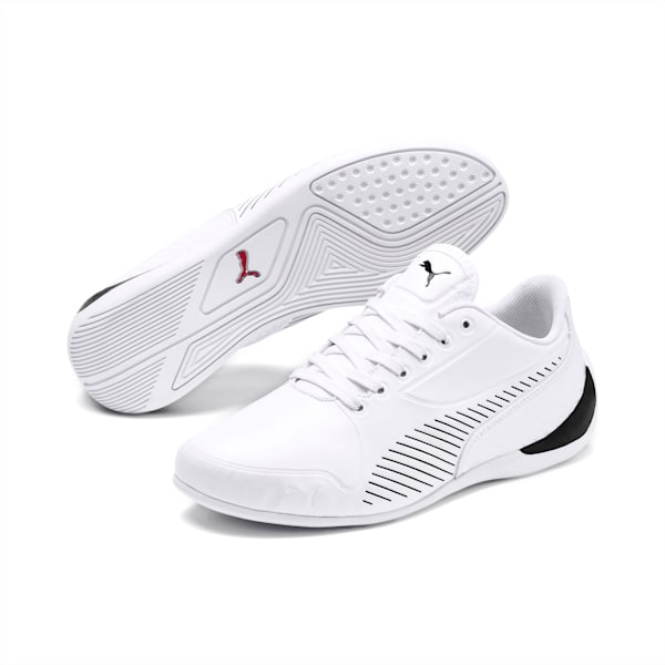 Scuderia Ferrari Drift Cat 7S Ultra Shoes JR, Puma White-Puma Black, extralarge