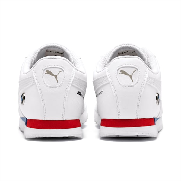 BMW M Motorsport Roma Kid's Shoes, Puma White-Puma White, extralarge-IND