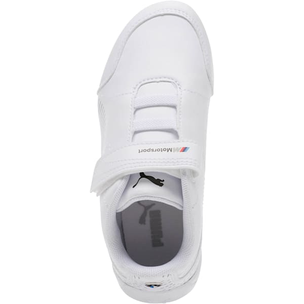 BMW MMS Drift Cat 7S Ultra Little Kids' Shoes, Puma White-Puma White, extralarge