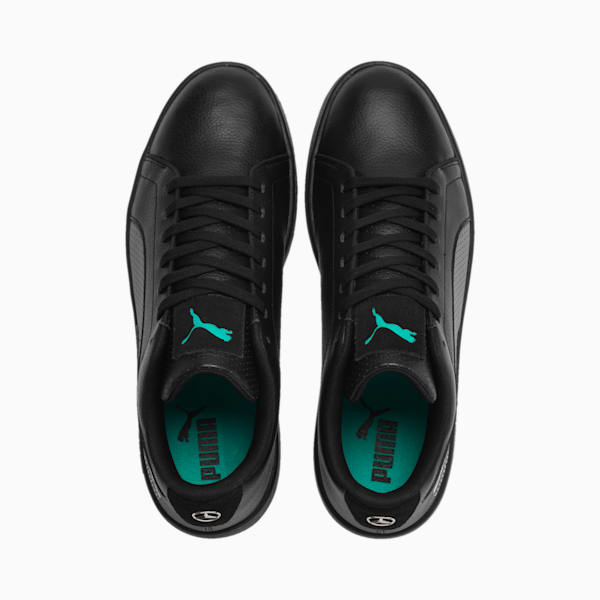 Mercedes AMG Petronas Smash v2 Men's Sneakers, Puma Black-Smoked Pearl-Spectra Green, extralarge