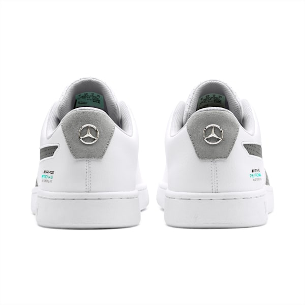 Mercedes AMG Petronas Smash v2 Men's Sneakers, Puma White-Smoked Pearl-Spectra Green, extralarge