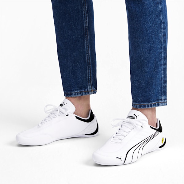 Scuderia Ferrari Future Kart Cat Men's Shoes, Puma White-Puma Black-Galaxy Blue, extralarge