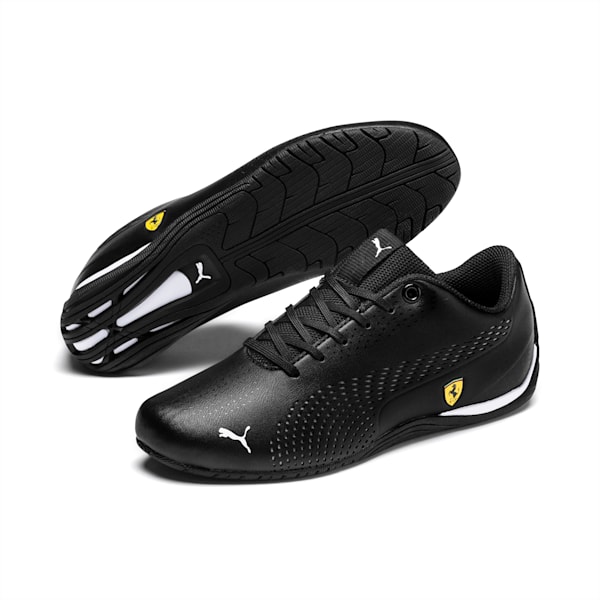 SF Drift Cat 5 Ultra II Youth Shoes, Puma Black-Puma White, extralarge-IND