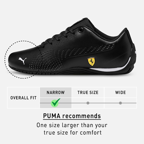 SF Drift Cat 5 Ultra II Youth Shoes, Puma Black-Puma White, extralarge-IND