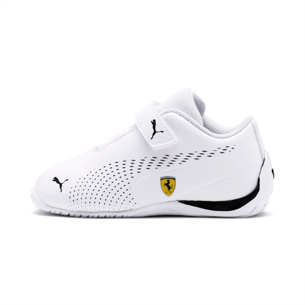 Scuderia Ferrari Drift Cat 5 Ultra II Toddler Shoes, Puma White-Puma Black, extralarge