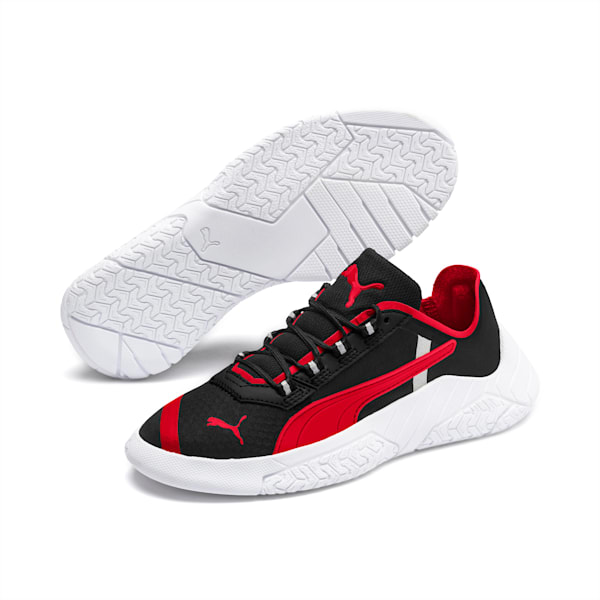 Replicat-X Scuderia Ferrari Motorsport Shoes JR, Puma Black-Rosso Corsa, extralarge