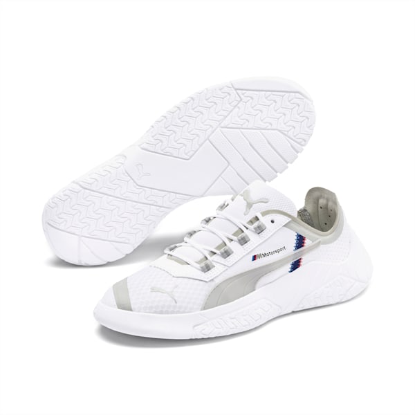 BMW M Motorsport Replicat-X Motorsport Shoes JR, Puma White-Puma White-Blueprint, extralarge