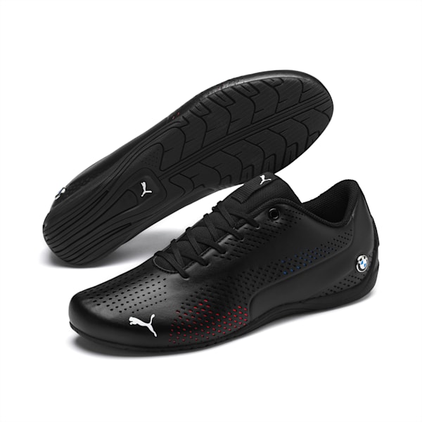 BMW M Motorsport Drift Cat 5 Ultra Men's Motorsport Shoes, Puma Black-Puma Black-Marina, extralarge