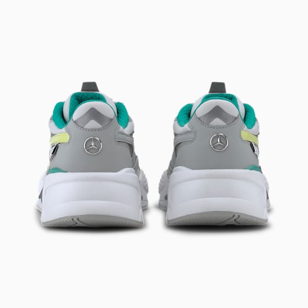Mercedes RS-Cube Trainers, Mercedes Team Silver-Sunny Lime-Puma White, extralarge
