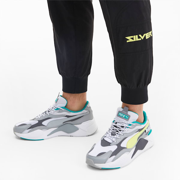 Mercedes-AMG Petronas RS-X³ Sneakers, Mercedes Team Silver-Sunny Lime-Puma White, extralarge