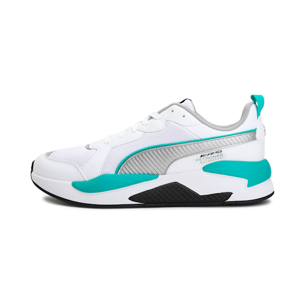 Mercedes X-Ray Unisex Sneakers, Puma White-Puma Silver-Puma Black, extralarge-IND