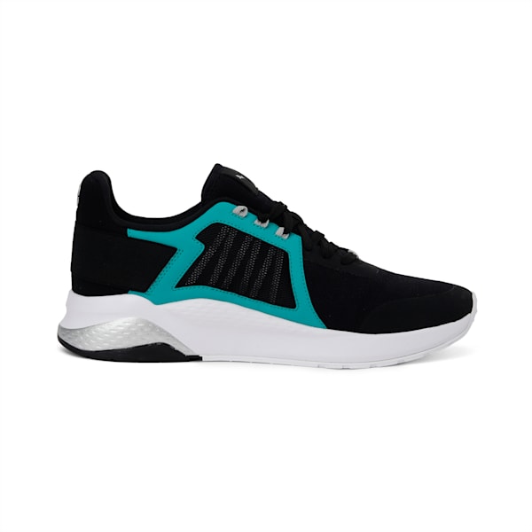 Mercedes Anzarun Unisex Shoes, Puma Black-Spectra Green-Puma White, extralarge-IND