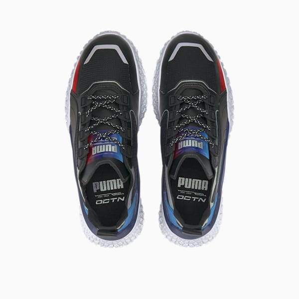 BMW M Motorsport OCTN Men's Motorsport Shoes, Puma Black-Puma White-High Risk Red, extralarge