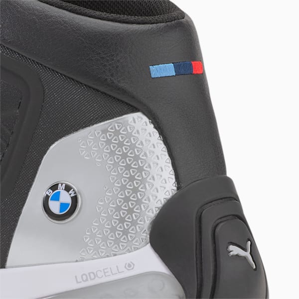 BMW Motorsport Kart Cat-X Mid Tech Sneakers, Puma Black-Puma Silver-Puma Black, extralarge-IND