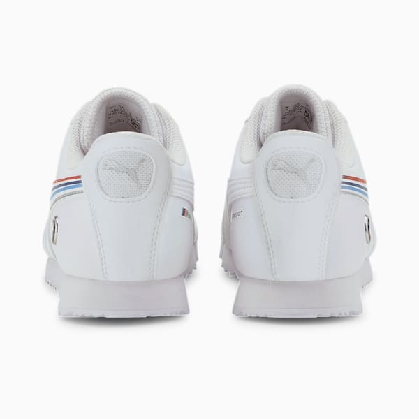 BMW M Motorsport Roma Boys' Sneakers JR, Puma White-Puma White, extralarge