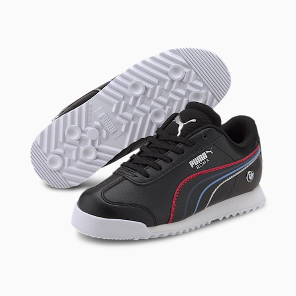 BMW M Motorsport Roma Kids' Shoes, Puma Black-Puma White, extralarge