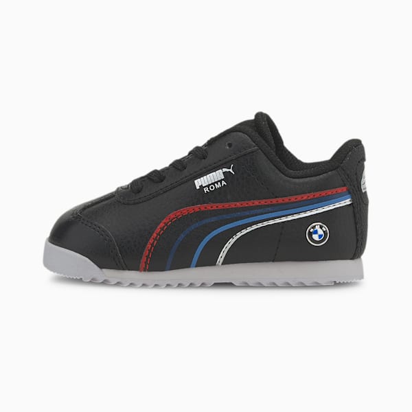 BMW M Motorsport Roma Toddler Shoes, Puma Black-Puma White, extralarge