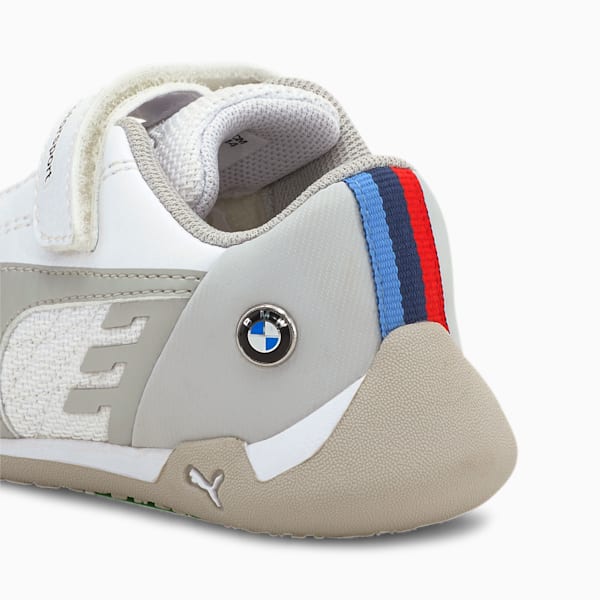 BMW M Motorsport R-Cat Toddler Shoes, Puma White-Puma White, extralarge
