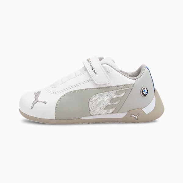 BMW M Motorsport R-Cat Toddler Shoes, Puma White-Puma White, extralarge