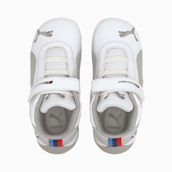 BMW M Motorsport R-Cat Toddler Shoes, Puma White-Puma White, extralarge